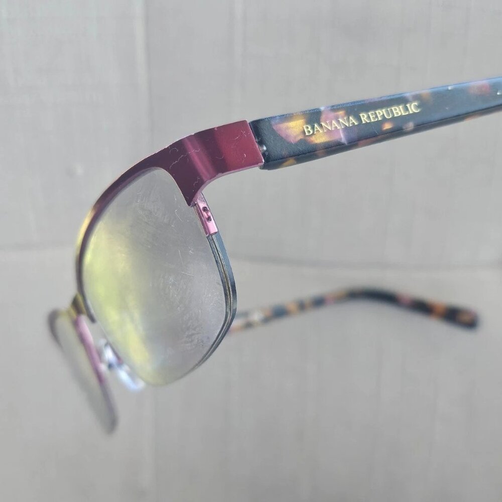 Banana Republic Eyeglasses Frame Ladies Eyewear NANETTE ORUS Half Rim Burgundy